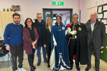 La Bela Tolera Isabella Caruso e l'Abbà Enzo Falbo ricevuti nella sede del Consorzio